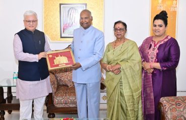 Governor meets Former President of India Ram Nath Kovid at Lok Bhavan, Mumbai