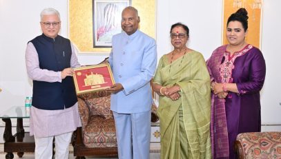 Governor meets Former President of India Ram Nath Kovid at Lok Bhavan, Mumbai