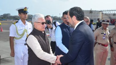 21.05.2026:    President of the Republic of Cyprus Nikos Christodoulides who was in Mumbai for a Business Summit, left from Mumbai this afternoon. The President was seen off by Maharashtra Governor Jishnu Dev Varma, Chief Minister Devendra Fadnavis, Protocol Minister  Jaykumar Rawal and others at the Chhatrapati Shivaji Maharaj International Airport, Mumbai.
