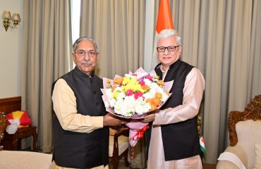 06.08.2026: नागालँडचे राज्यपाल नंद किशोर यादव यांनी आज महाराष्ट्राचे राज्यपाल जिष्णु देव वर्मा यांची लोकभवन, मुंबई येथे सद‍िच्छा भेट घेतली