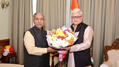06.08.2026: नागालँडचे राज्यपाल नंद किशोर यादव यांनी आज महाराष्ट्राचे राज्यपाल जिष्णु देव वर्मा यांची लोकभवन, मुंबई येथे सद‍िच्छा भेट घेतली