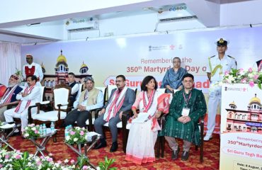 08.08.2026:  Maharashtra Governor Jishnu Dev Varma today inaugurated a one-day National Seminar on ‘The Legacy of Sri Guru Tegh Bahadur Ji’, organised to commemorate the 350th martyrdom of Sri Guru Tegh Bahadur at the Punjab Heritage Bhavan in CBD Belapur, Navi Mumbai. The seminar was jointly organised by the Ministry of Culture, Government of India, Sahitya Akademi, New Delhi, and the Punjabi Cultural and Welfare Association, Navi Mumbai. A video message from Union Minister for Culture and Tourism Gajendra Singh Shekhawat was also screened on the occasion. Minister of Forest Ganesh Naik, MLA Mandatai Mhatre, Navi Mumbai Mayor Sujata Patil, President of the Sahitya Akademi Madhav Kaushik, Vice-President Kumud Sharma, Chairman of the Haryana Sahitya and Sanskriti Akademi Kuldeep Chandra Agnihotri, Sahitya Akademi Secretary Varun Gulati, Administrator of Takht Sri Hazur Sahib Vijay Satbir Singh, Secretary to the Governor Dr Prashant Narnaware and a large number of litterateurs, scholars and distinguished members of the Sikh community were present.