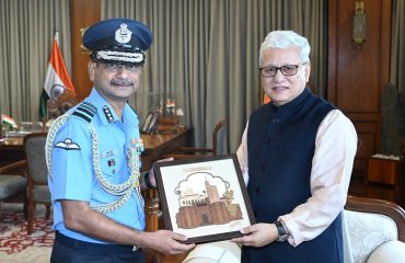 Air Marshal Yalla Umesh meets Governor