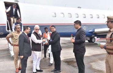 Governor Jishnu Dev Varma arrives at Kolhapur