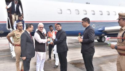 Governor Jishnu Dev Varma arrives at Kolhapur