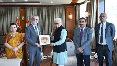 Consul General of Brazil in Mumbai, Jose Mauro da Fonseca Costa Couto meets Governor