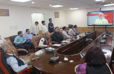 Watching live Hon’ble Prime Minister speech