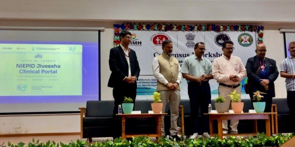 The launch of the NIEPID Jiveesha Clinical Portal at the Hospital for Mental Health, Ahmedabad