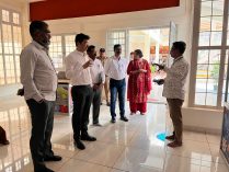 Hon'ble CEO, ZP Ratnagiri interacting with Raintree Foundation officials;?>