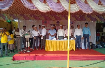 Hon. Chief Executive Officer, Zilla Parishad Ratnagiri and other dignitaries and staff present on the dais