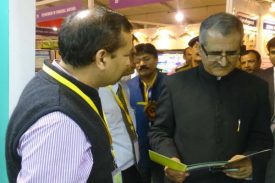 Worthy Chief Secretary Haryana on HSSCA Stall during his visit in Agri Summit