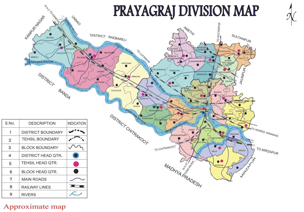 Map of Prayagraj Division – English