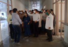 Inspection of Medical College, Allipur (under construction), District Women's Hospital and District Men's Hospital;?>