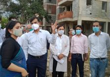Inspection of Medical College, Allipur (under construction);?>