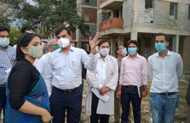 Inspection of Medical College, Allipur (under construction)