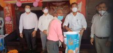 Distribution of free ration bags under Pradhan Mantri Garib Kalyan Anna Yojana;?>