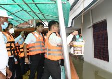 Divisional Commissioner provided relief material to the people trapped in flood-affected areas;?>
