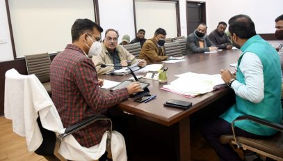 Meeting to review the status of paddy purchase 23-12-21