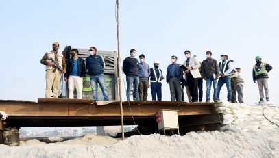 Inspection of 6-lane bridge 3-1-22