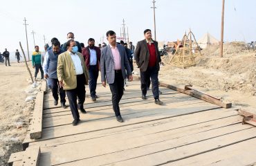 Surprise inspection of Mela works 25-12-2021
