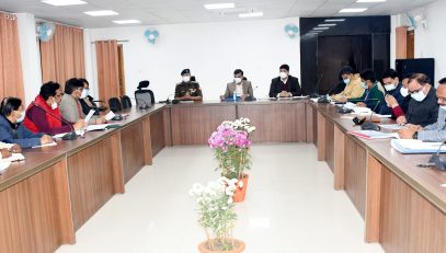 Progress review meeting of Magh Mela 28-12-21