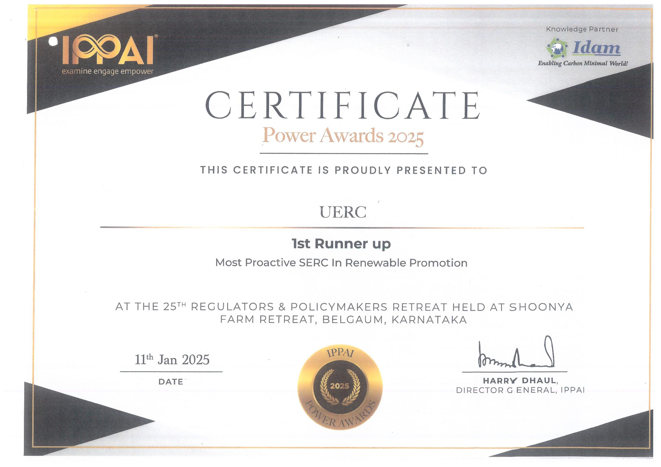 Most Proactive SERC In Renewable Promotion