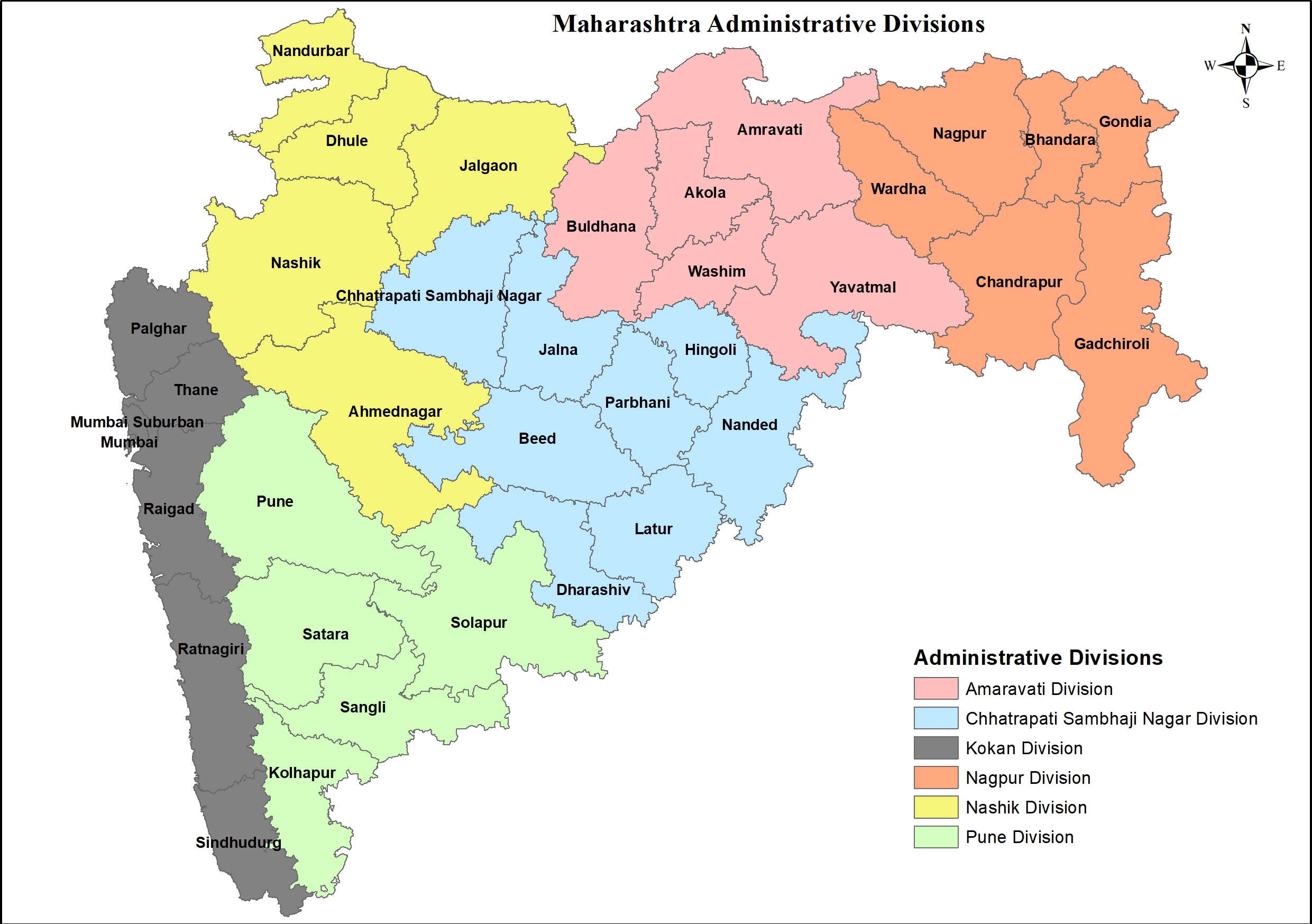 महाराष्ट्राचा नकाशा