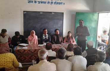 Taking views in department OSD field visit