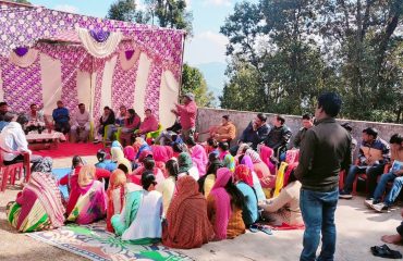 Department OSD field visit meeting with female members