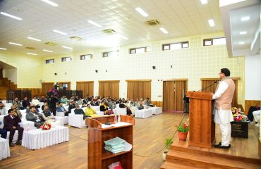 Chief minister addressing Meeting