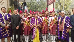 Group Photo of Km. Pratima Bhoumik, Hon’ble Minister of State With Director,Deputy Director and NCC Cadets