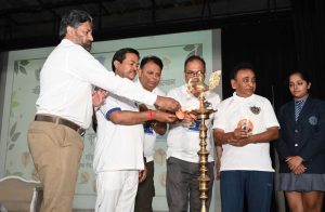 Lamp Lightening Ceremony during opening of Yog Session
