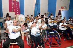 Divyang Participants during in Yog Session on International Yog Diwas
