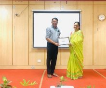 Director Sir Presenting Memento to Chief Guest