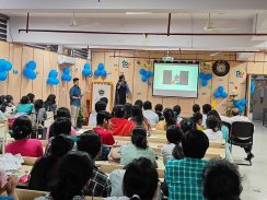 Dr Arpita Gupta, Associate Professor,VMMC & Safdarjung Hospital delivered an insightful talk on Common myths about Autism