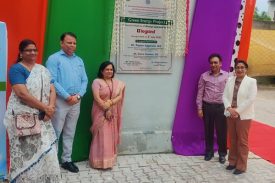 Sh Rajesh Aggarwal Secretary DEPWD Inaugurating Solar Green Initiative Project at PDUNIPPD