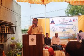 Dr Jitendra Sharma Speaking at Function Organized at Satellite Center Narela