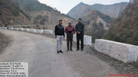 सड़क का निरीक्षण सीई गरवाल