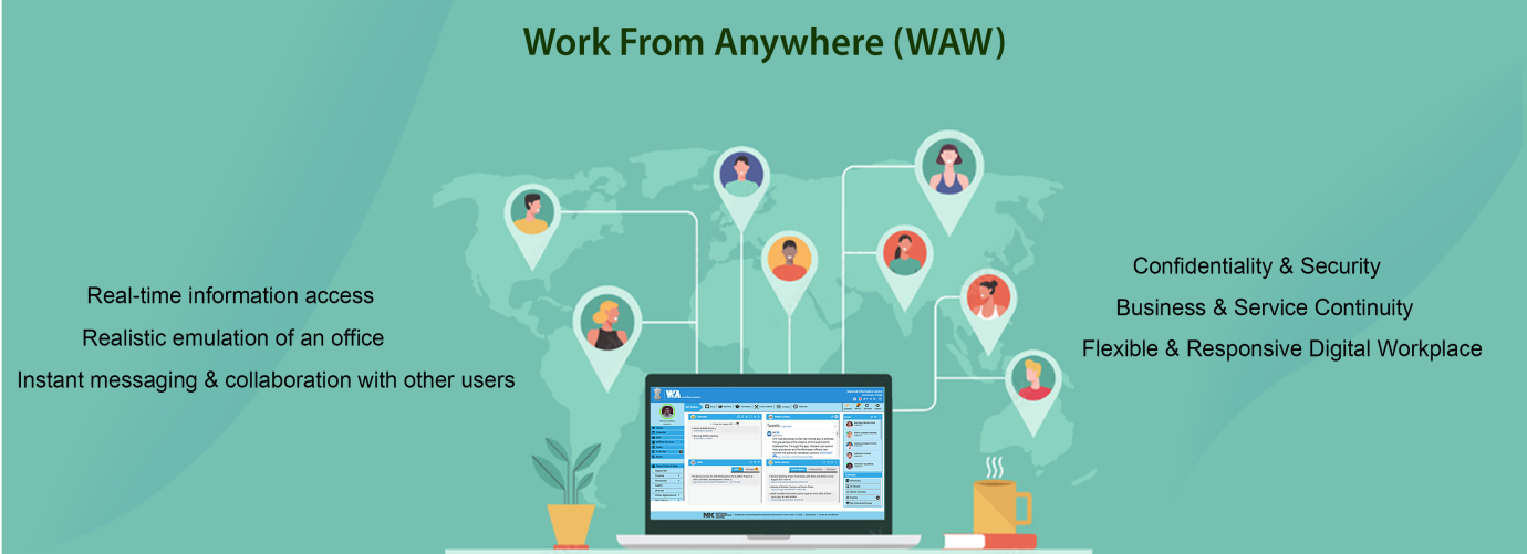 Image of e-Office Work from Anywhere (WAW) Portal e-Office Work from Anywhere (WAW) Portal