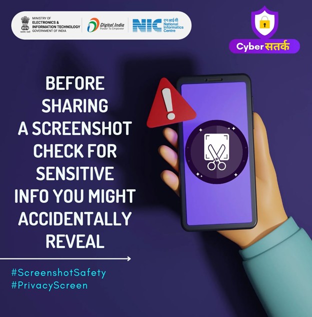 Screenshots may capture confidential