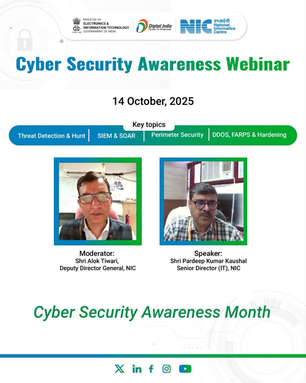 NIC organized a webinar on Threat Detection