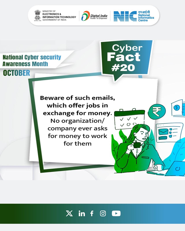 Job offers asking for money are scams