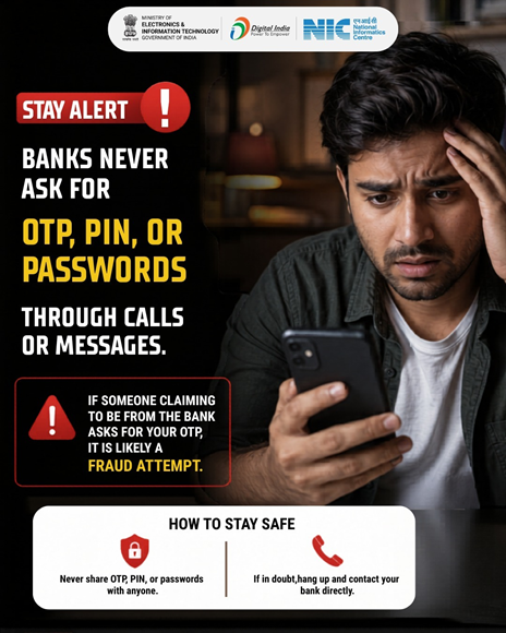 Never share banking information