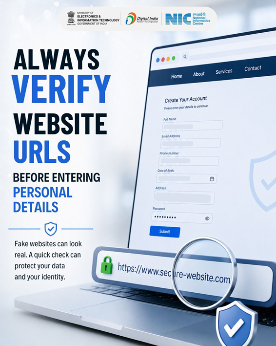 Always verify the website URL