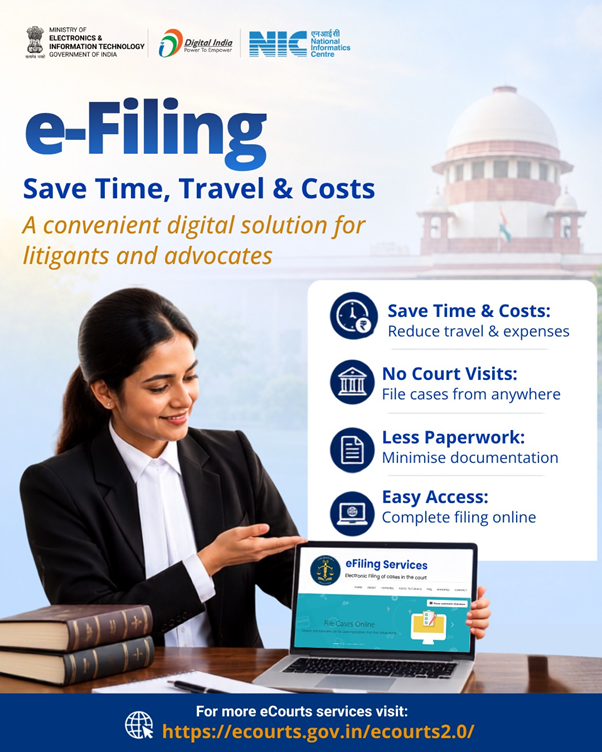 NIC’s e-Filing solution under eCourts
