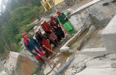 Cleanliness campaign by women