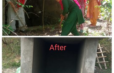 Before and after photos of cleanliness campaign