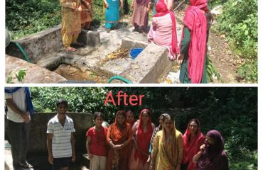 Before and after photos of cleanliness campaign