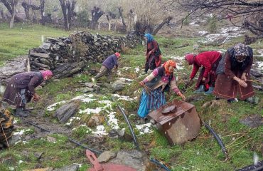 Cleanliness campaign by women