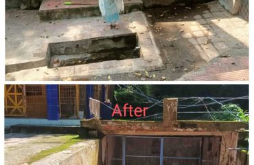 Before and after photos of cleanliness campaign